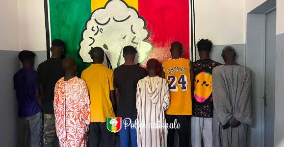 Kaolack : neuf individus arrêtés pour association de malfaiteurs et usage de chanvre indien