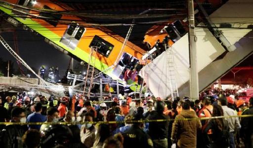 Mexique : 20 morts et 70 blessés dans l’effondrement d’un pont au passage d’un train